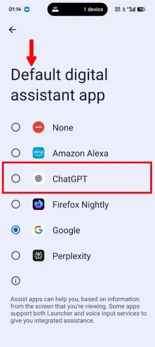 Cómo cambiar el asistente digital predeterminado en Android