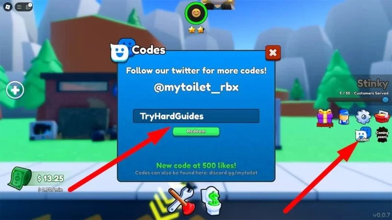 Neueste Roblox My Toilet-Codesammlung