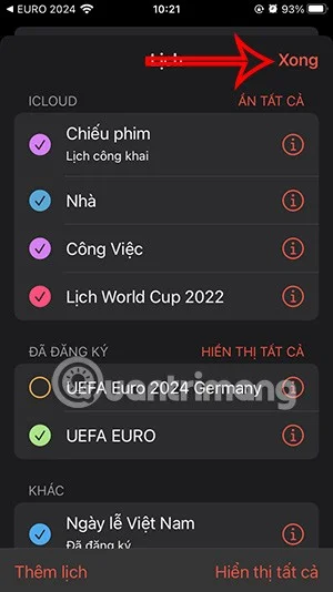 Instrucciones para añadir el calendario de la Eurocopa 2024 al iPhone