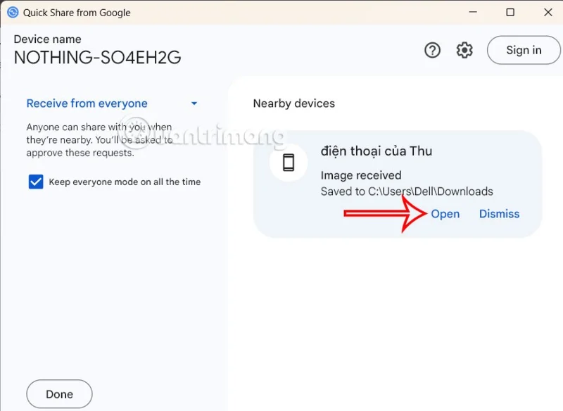 How to use Quick Share on Windows to send files quickly