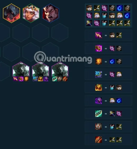 Mordekaiser DTCL 9.5: Bouw items, bouw team