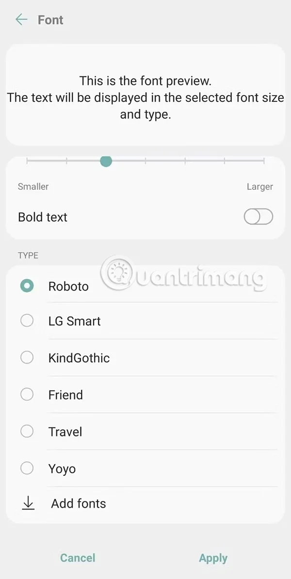 Cómo cambiar la fuente en un teléfono Android