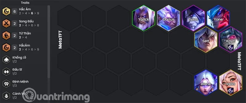Dark Team DTCL seizoen 11, Dark TFT build seizoen 11