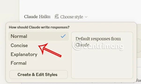 วิธีการเขียนข้อความที่มีสไตล์บน Claude AI