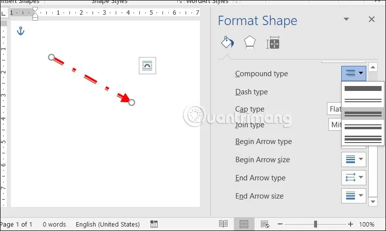 Hoe u pijlsymbolen (↑↓←↕↔→↘↗↙↖) in Word invoegt en schrijft