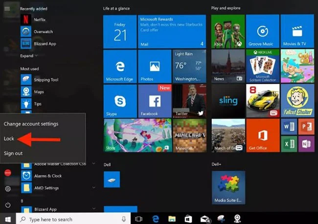 10 ways to lock Windows computer super fast