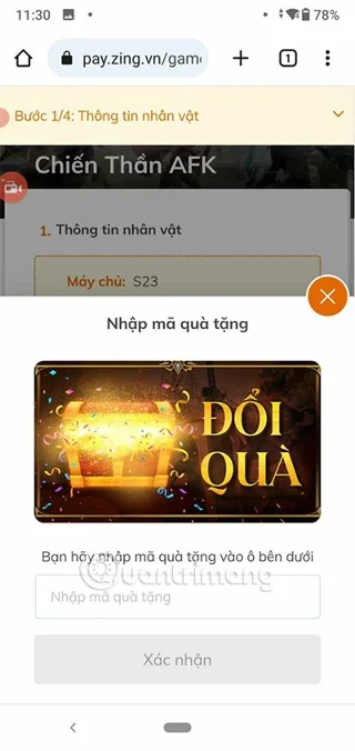 Laatste AFK War God Code