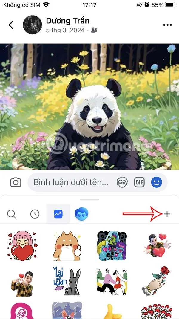 Messenger'da 7 Renkli Tavşan çıkartmalarını indirme talimatları