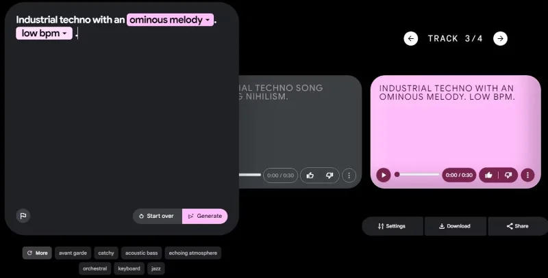 Google's AI Test Kitchen Enables Unique Imagery, Music, and Poetry Creation