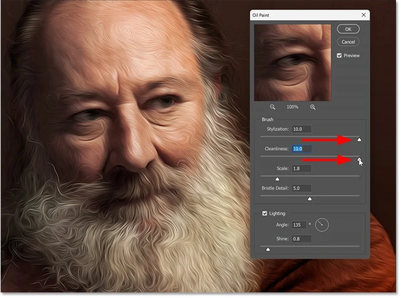 Hoe je het olieverffilter in Photoshop gebruikt om een ​​foto in een schilderij te veranderen