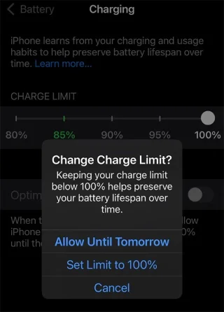 IPhone에서 배터리 충전 제한을 활성화하는 방법