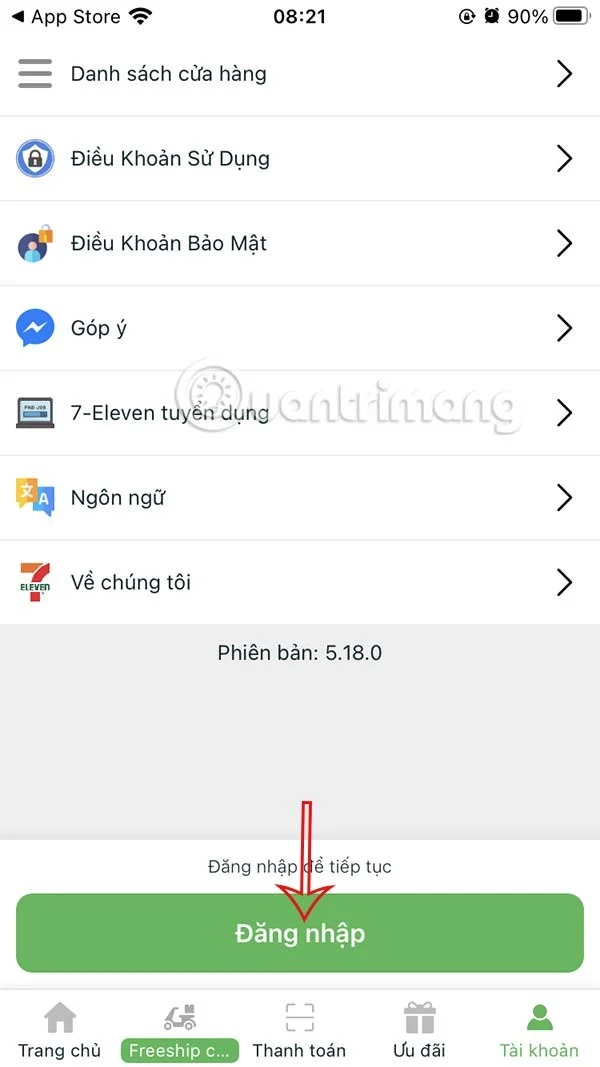 7-Eleven'da alışveriş talimatları
