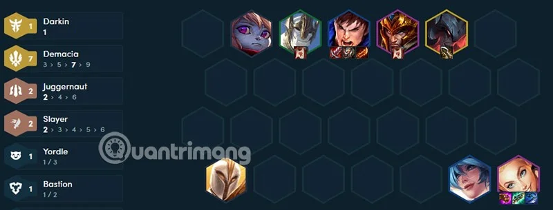 Equipo de la temporada 9 de Garen DTCL, construye Garen Dung Si