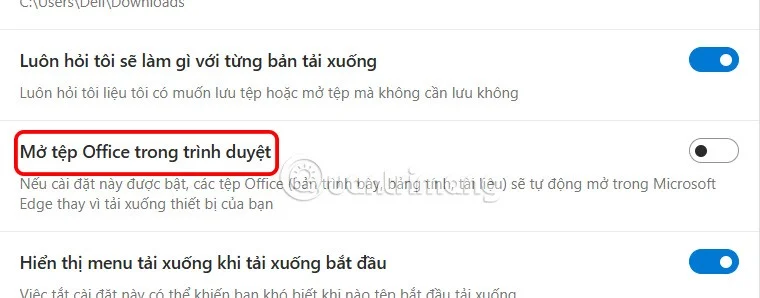 Bagaimana untuk melumpuhkan pemapar fail Office dalam Microsoft Edge