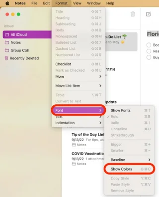 iOS 18에서 노트에 색을 입히는 방법은 매우 간단합니다.