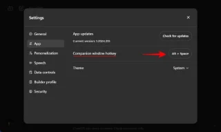 How to change ChatGPT shortcut key on Windows