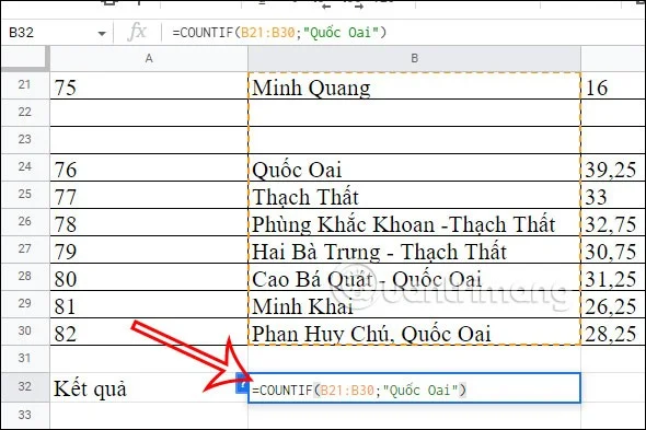 Comment compter les cellules contenant du texte dans Google Sheets