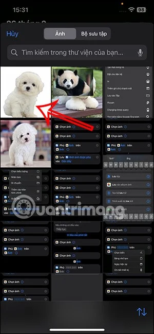 iPhone 단축키를 사용하여 사진을 겹치는 방법