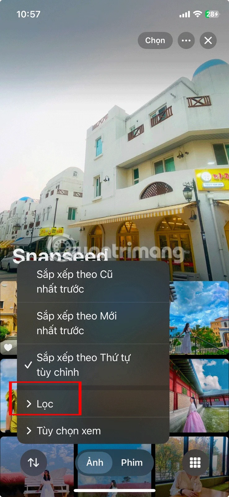 Cómo organizar fotos en el iPhone