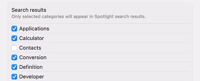 Cómo excluir carpetas y archivos específicos de los resultados de búsqueda de Spotlight en Mac