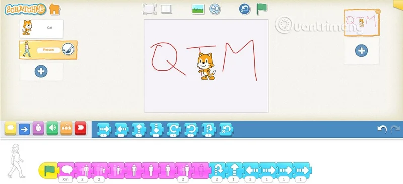 Instruções para adicionar personagens no ScratchJR
