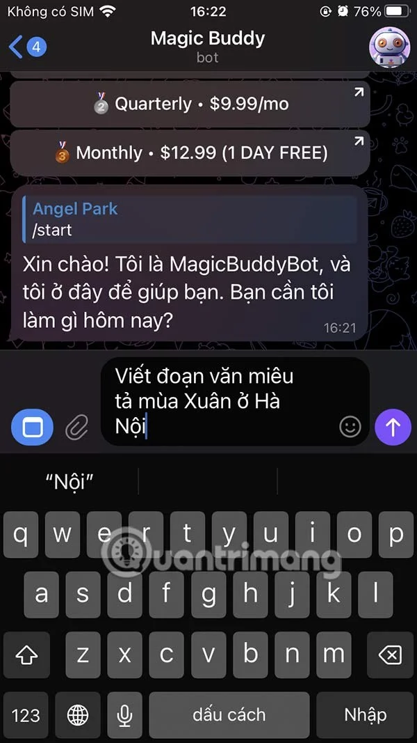 Como usar o chatbot de IA MagicBuddy no Telegram