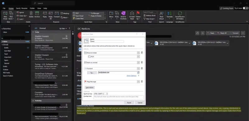 Snelle stappen gebruiken in Microsoft Outlook