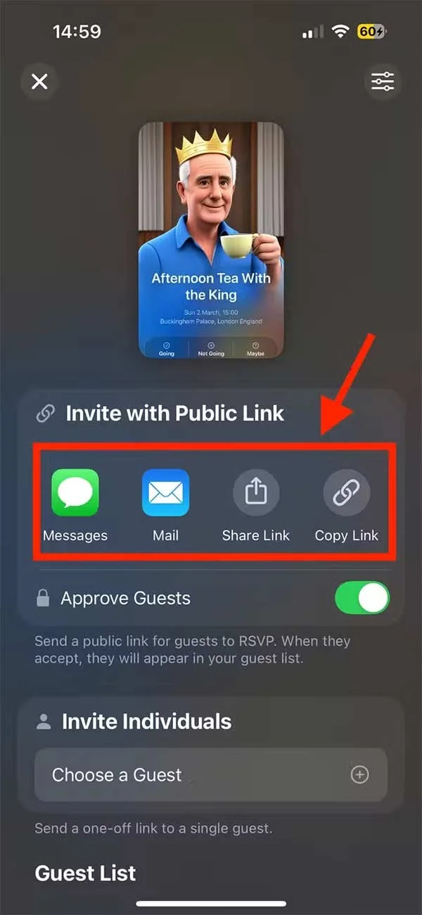 Cómo usar Apple Invitaciones para crear eventos