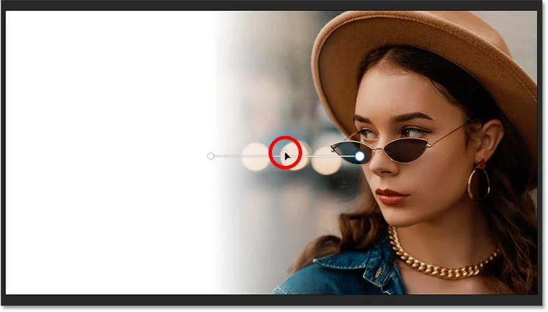 Hoe je snel een afbeelding in Photoshop kunt vervagen naar een achtergrondkleur met Live Gradients
