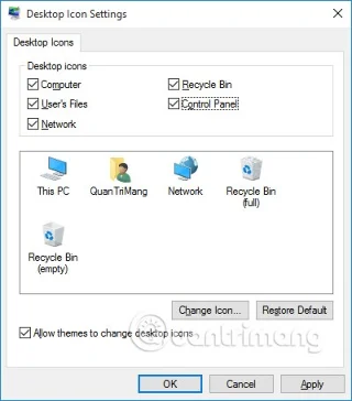 Cách hiển thị My Computer, This PC trên Desktop con Windows 10