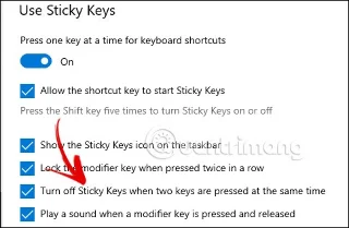 Instrucciones para habilitar o deshabilitar las teclas especiales en Windows