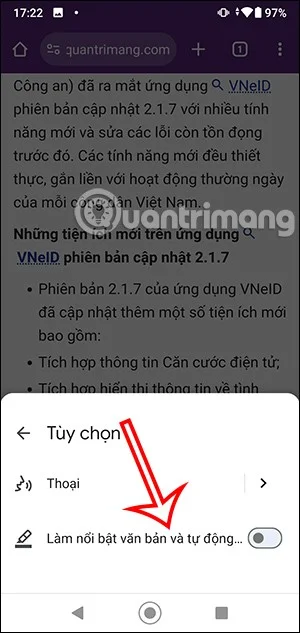 Chrome Android에서 웹 페이지를 소리내어 읽는 방법