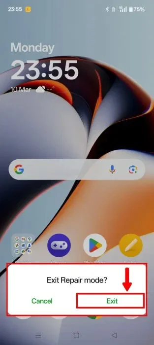 Cómo usar el modo de reparación para proteger los datos durante la reparación en Android