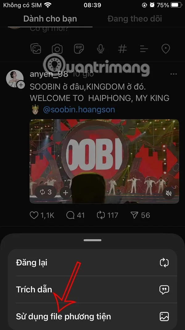 How to post photos and videos from other accounts on Threads