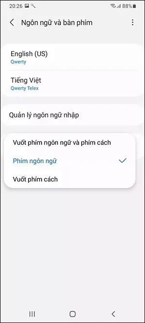 Hoe de taalwisselknop op een Samsung-telefoon in te schakelen