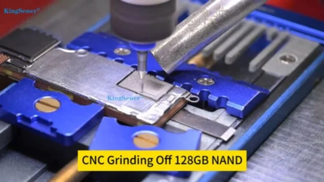 Gros plan sur le processus de mise à niveau de l'iPhone 16 Pro 128 Go vers 1 To