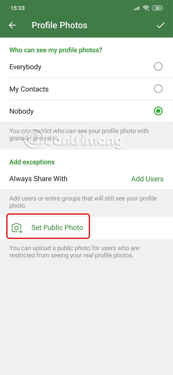 Cómo configurar una foto de perfil pública en Telegram