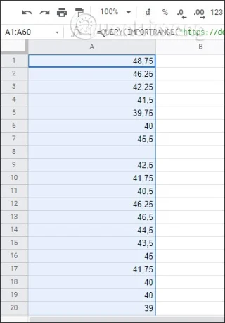 De IMPORTRANGE-functie gebruiken in Google Sheets