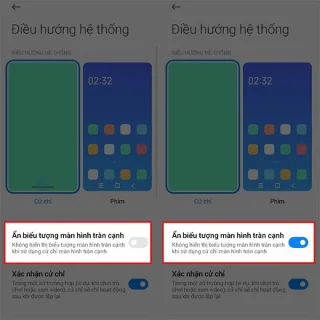Xiaomi telefonlarında gezinme çubuğunu gizleme talimatları
