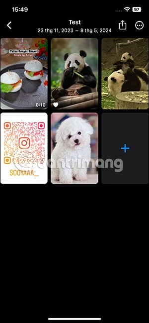 Instruções para adicionar e excluir fotos no álbum de memórias do iPhone