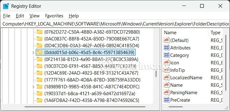 Varsayılan klasörleri kaldırma talimatları Windows 11