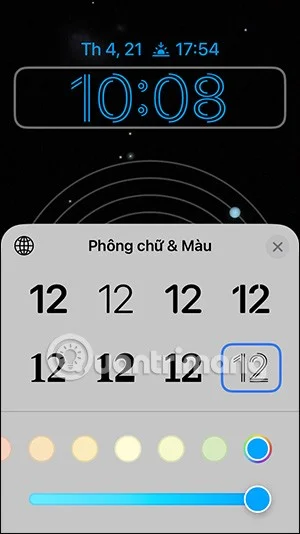 Come cambiare il colore dell'arcobaleno per l'orologio della schermata di blocco dell'iPhone