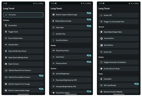 Action Notch를 사용하여 iPhone의 스크롤-투-톱 제스처를 Android 휴대폰에 추가