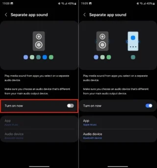 Cómo usar sonidos de aplicaciones independientes en Samsung