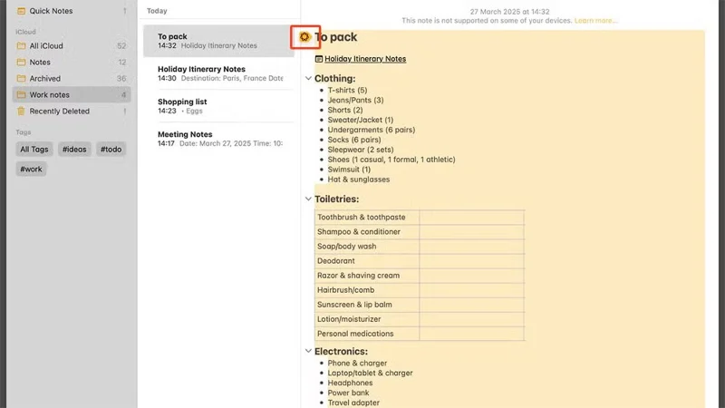 9 snelle tips voor het omgaan met notities in Apple Notes op de Mac