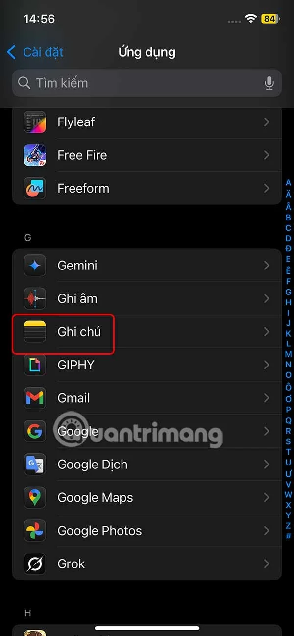 Apple Note'ta varsayılan hesabı değiştirme talimatları