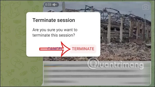 How to log out of Telegram account remotely