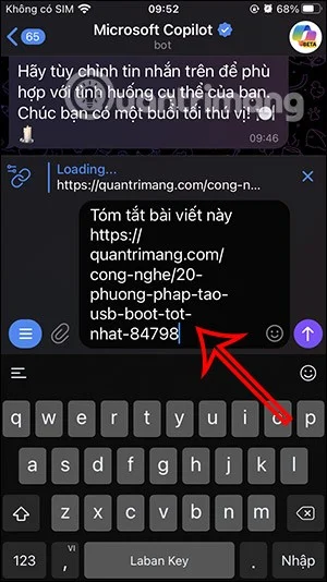 Consejos para usar el chatbot de IA Copilot en Telegram