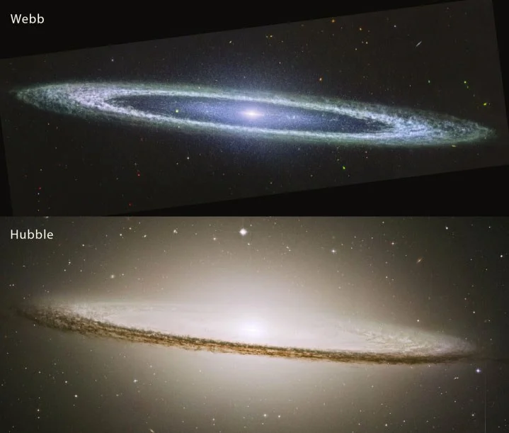 Admire la impresionante vista de la Galaxia del Sombrero a través de los ojos del telescopio espacial James Webb