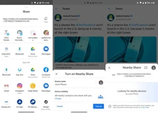 Cómo usar Near Share en teléfonos Android